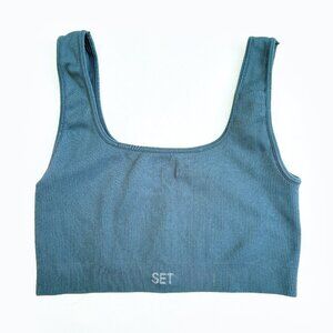 SET Active Power Box Cut Bra in Blue